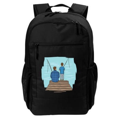 Father And Son Fishing Partners For Life Gift Backpack