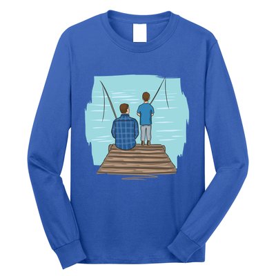 Father And Son Fishing Partners For Life Gift Long Sleeve Shirt