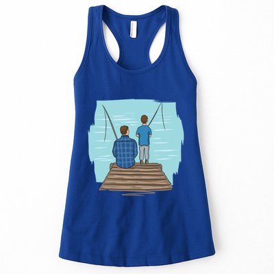 Father And Son Fishing Partners For Life Gift Womens Tank Top