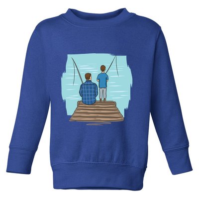 Father And Son Fishing Partners For Life Gift Toddler Sweatshirt