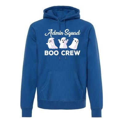 Funny Admin Squad Boo Crew Spooky Office Halloween Costume Gift Premium Hoodie