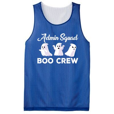 Funny Admin Squad Boo Crew Spooky Office Halloween Costume Gift Mesh Reversible Basketball Jersey Tank