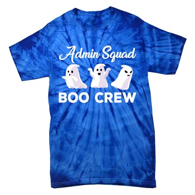 Funny Admin Squad Boo Crew Spooky Office Halloween Costume Gift Tie-Dye T-Shirt