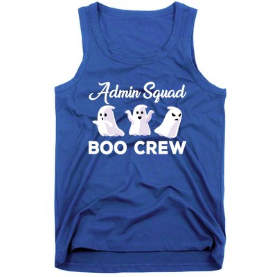 Funny Admin Squad Boo Crew Spooky Office Halloween Costume Gift Tank Top