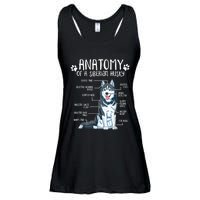 Funny Anatomy Siberian Husky Dog Lover TShirt Ladies Essential Flowy Tank