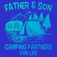Father And Son Camping Partners For Life Gift Zip Tote Bag