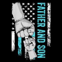 Father And Son American Flag Matching Fathers Day Father Son 16 in Basic Backpack
