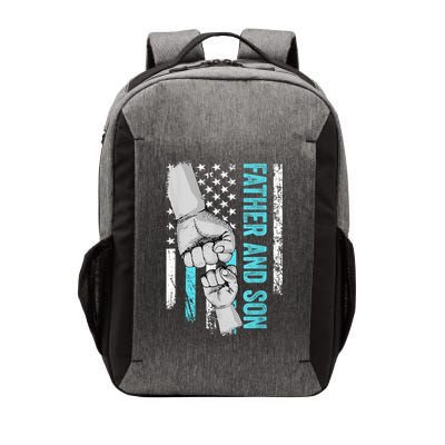 Father And Son American Flag Matching Fathers Day Father Son Vector Backpack