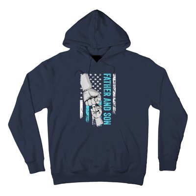 Father And Son American Flag Matching Fathers Day Father Son Hoodie