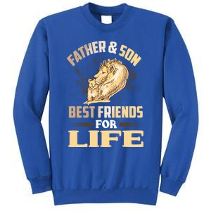 Father And Son Best Friends For Life Lion Matching Cool Gift Sweatshirt