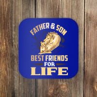 Father And Son Best Friends For Life Lion Matching Cool Gift Coaster