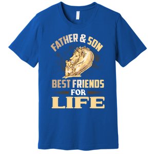 Father And Son Best Friends For Life Lion Matching Cool Gift Premium T-Shirt