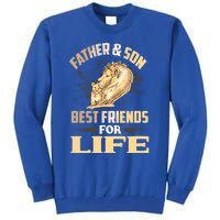 Father And Son Best Friends For Life Lion Matching Cool Gift Tall Sweatshirt