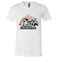 Freelance Arsonist Sobsannix V-Neck T-Shirt