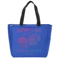 Father And Son Camping Partners For Life Gift Zip Tote Bag