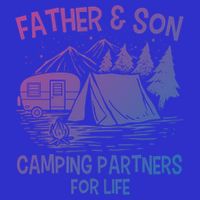 Father And Son Camping Partners For Life Gift Zip Tote Bag