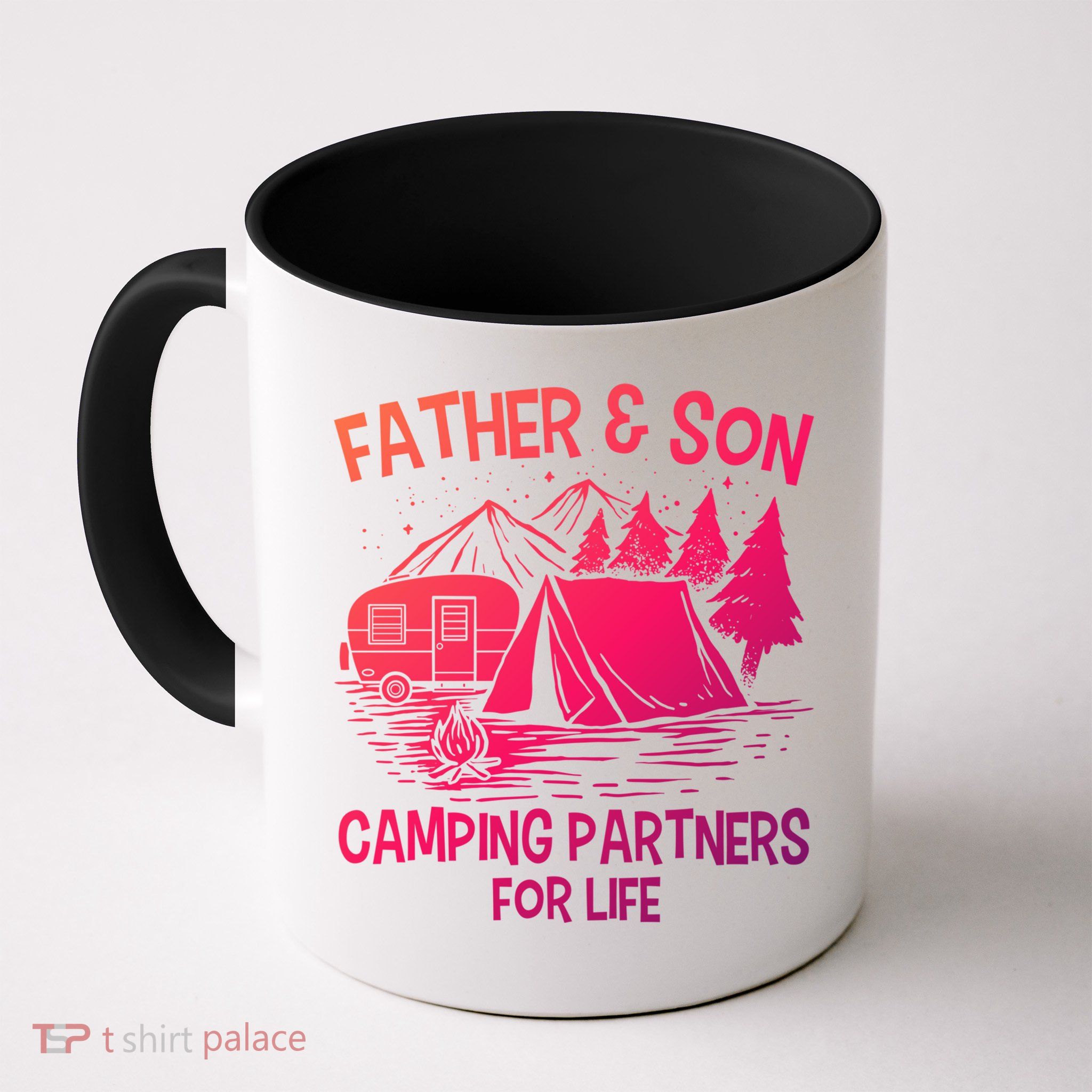 Father And Son Camping Partners For Life Gift Mug