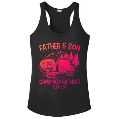 Father And Son Camping Partners For Life Gift Ladies PosiCharge Competitor Racerback Tank