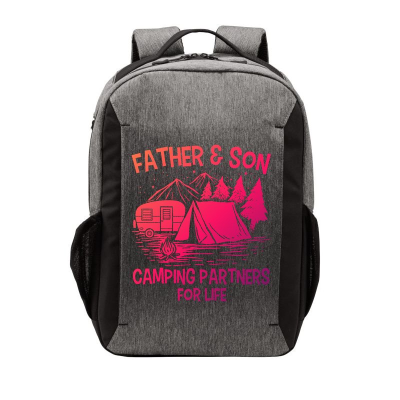 Father And Son Camping Partners For Life Gift Vector Backpack