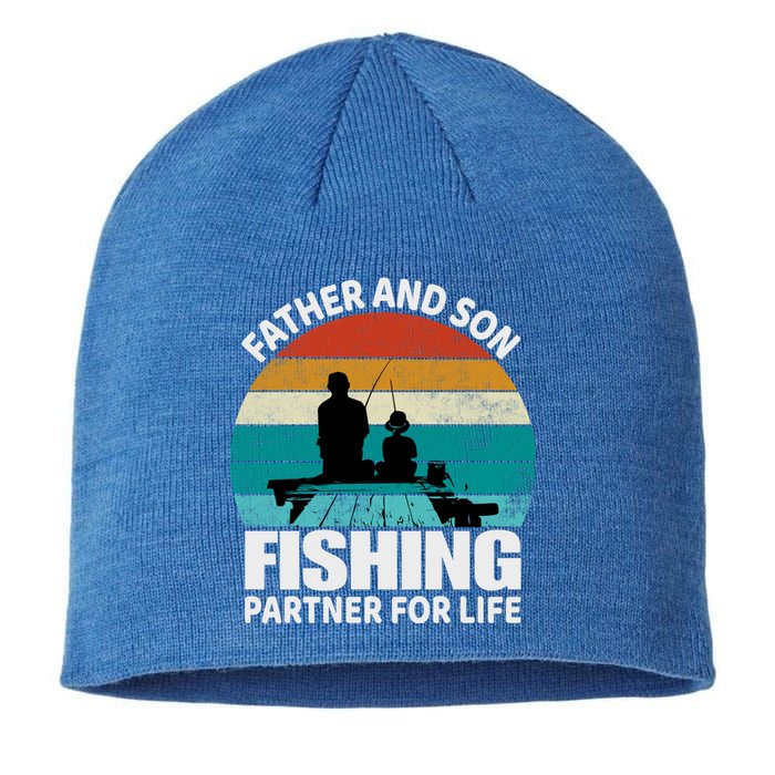 Father And Son Fishing Partner For Life Gift Sustainable Beanie