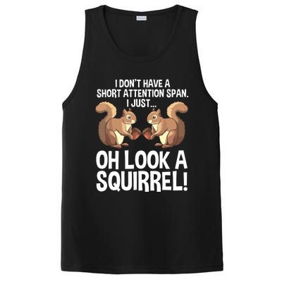 Funny ADHD Squirrel Design For Chipmunk Pet Lovers PosiCharge Competitor Tank