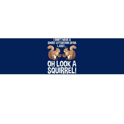 Funny ADHD Squirrel Design For Chipmunk Pet Lovers Bumper Sticker