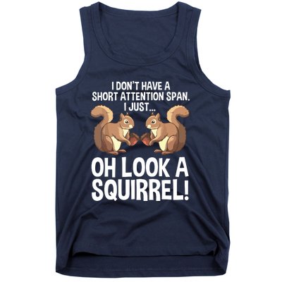 Funny ADHD Squirrel Design For Chipmunk Pet Lovers Tank Top