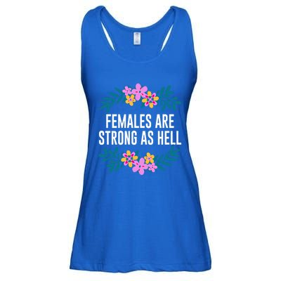 Females Are Strong As Hell Feminist Gender Equality Gift Ladies Essential Flowy Tank