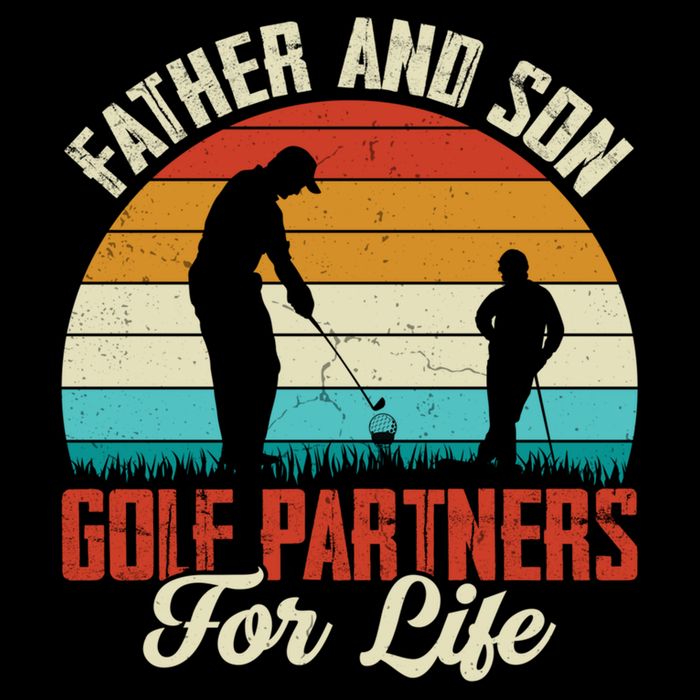 Father And Son Golf Partners For Life Gift Backpack