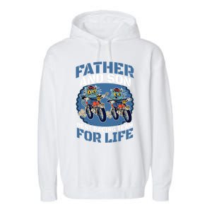 Father And Son Best Racing Team For Life Cool Gift Garment-Dyed Fleece Hoodie