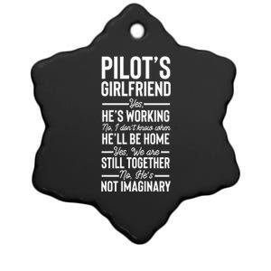 Funny Aviator Surprise Aviation Pilots Friend Cute Gift Ceramic Star Ornament