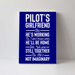 Funny Aviator Surprise Aviation Pilots Friend Cute Gift Canvas