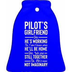 Funny Aviator Surprise Aviation Pilots Friend Cute Gift Ceramic Bell Ornament