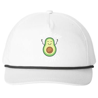 Funny Avocado Shirts I Dont Give A Guac Vegan Snapback Five-Panel Rope Hat