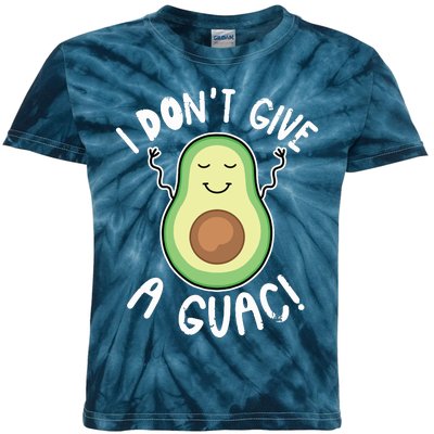 Funny Avocado Shirts I Dont Give A Guac Vegan Kids Tie-Dye T-Shirt