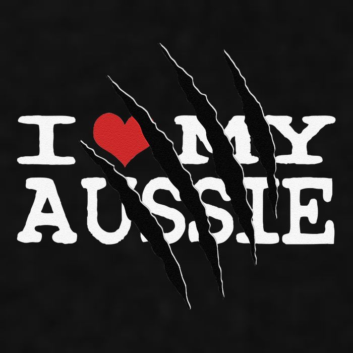 Funny Australian Shepherd I Love My Aussie Funny Aussie Ladies PosiCharge Tri-Blend Wicking Tank