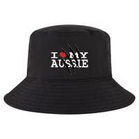 Funny Australian Shepherd I Love My Aussie Funny Aussie Cool Comfort Performance Bucket Hat