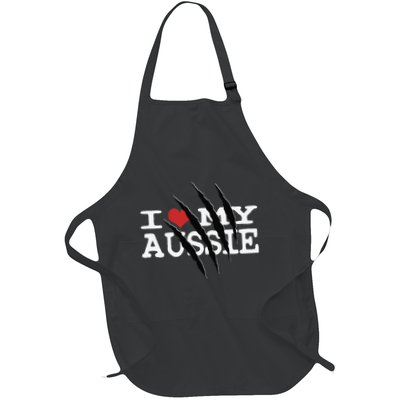 Funny Australian Shepherd I Love My Aussie Funny Aussie Apron