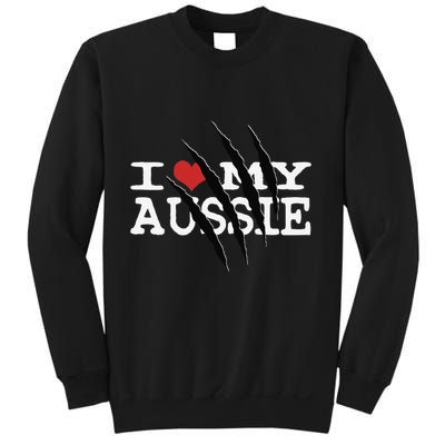 Funny Australian Shepherd I Love My Aussie Funny Aussie Sweatshirt