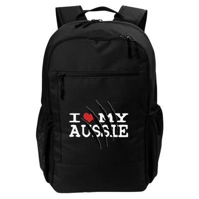Funny Australian Shepherd I Love My Aussie Funny Aussie Backpack