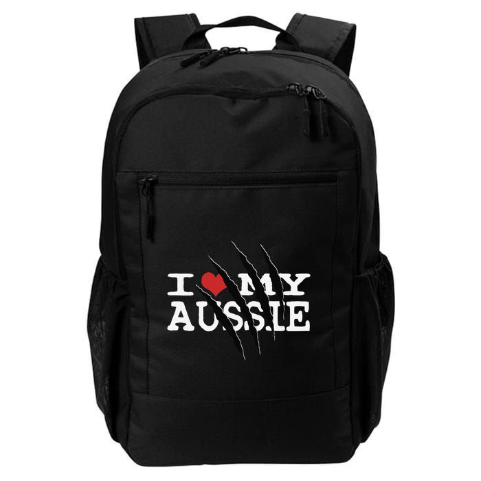 Funny Australian Shepherd I Love My Aussie Funny Aussie Backpack