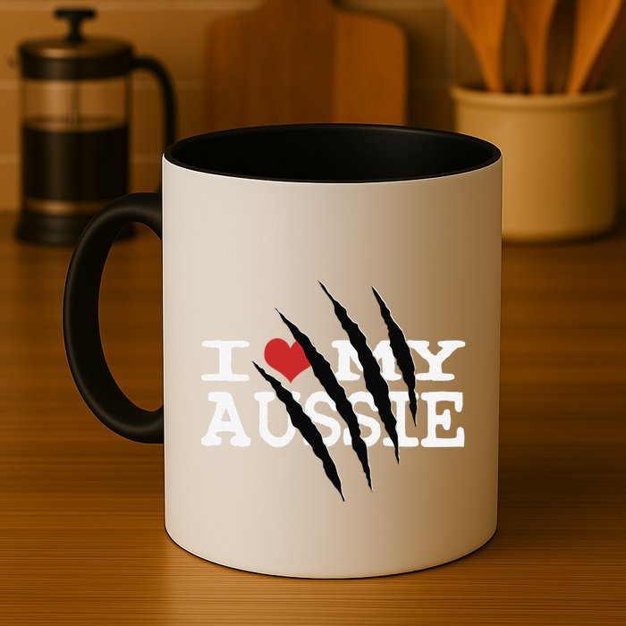 Funny Australian Shepherd I Love My Aussie Funny Aussie Mug