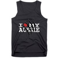 Funny Australian Shepherd I Love My Aussie Funny Aussie Tank Top
