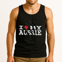Funny Australian Shepherd I Love My Aussie Funny Aussie Tank Top