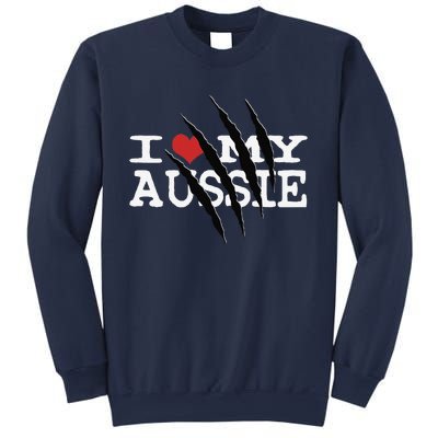 Funny Australian Shepherd I Love My Aussie Funny Aussie Sweatshirt