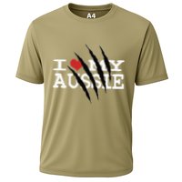 Funny Australian Shepherd I Love My Aussie Funny Aussie Performance Shirt