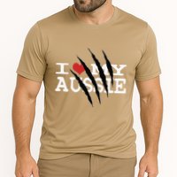 Funny Australian Shepherd I Love My Aussie Funny Aussie Performance Shirt