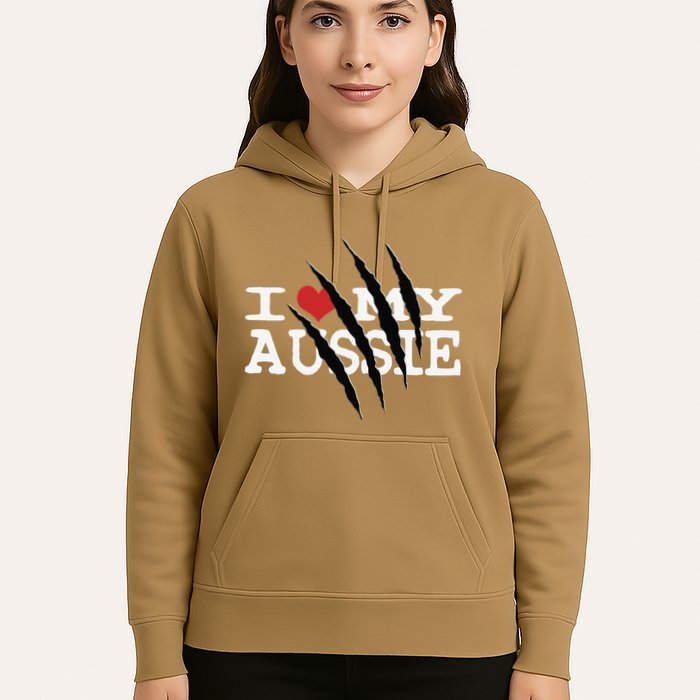 Funny Australian Shepherd I Love My Aussie Funny Aussie Hoodie