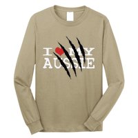 Funny Australian Shepherd I Love My Aussie Funny Aussie Long Sleeve Shirt