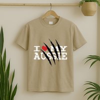 Funny Australian Shepherd I Love My Aussie Funny Aussie T-Shirt